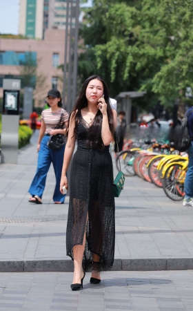 性感吊带连体裙淑女 [14P]