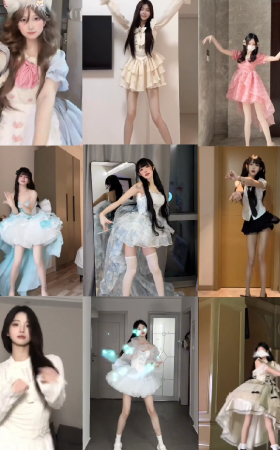 第131期：抖音主播【柚子姐姐】79部短视频合集，视频时长00:33:52，大小597MB