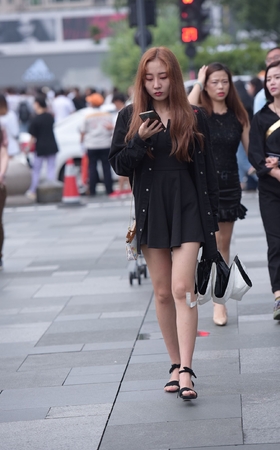 高跟长腿小姐姐