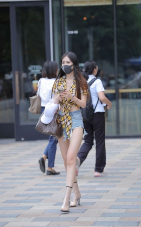 摄神街拍作品 – 好凉快de热裤