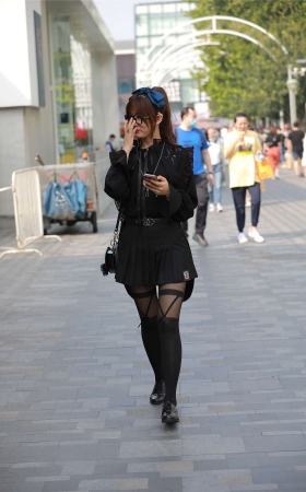 四九城嘎子街拍作品 – 性感黑丝女郎