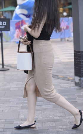 针织裙 朦胧美