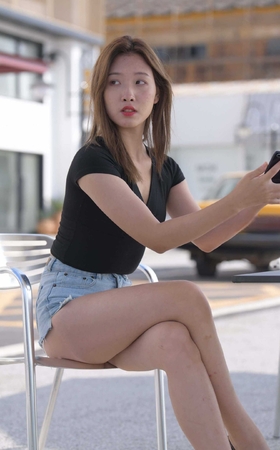 红石摄影作品●牛仔热裤女孩 【套图+视频】 [12P]