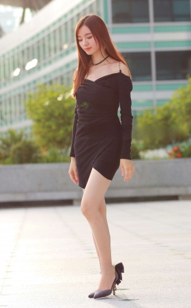 夕阳美，美腿 高跟 包臀裙美女 [14P]