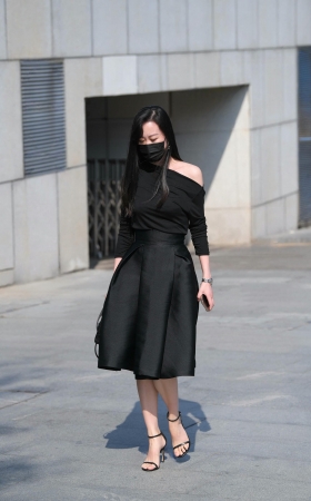 黑色裙高跟成熟知性美姐 [16P]