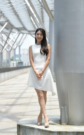甜美白裙R丝高跟女孩 [20P]