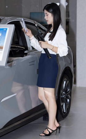 L1773-30P CMS昆山车展-马自达气质职业装熟女主播销售 7P