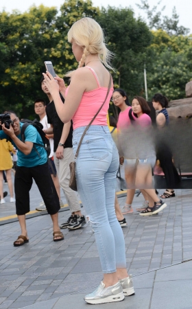 神摄手赛16  粉吊带，紧牛 [22P]