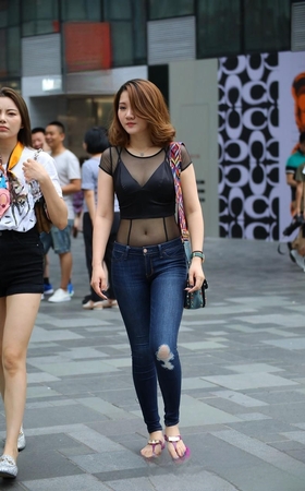 性感无暇的美女，好喜欢这肚脐3A1772[115M]