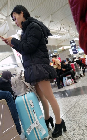丝袜美腿高跟鞋清纯大美女