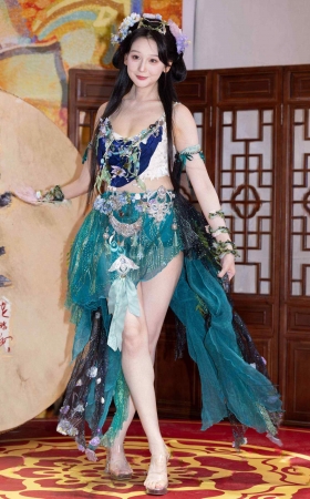 L1466-143P上海CJ-国风女神弄玉玉子的丰满美腿 11P