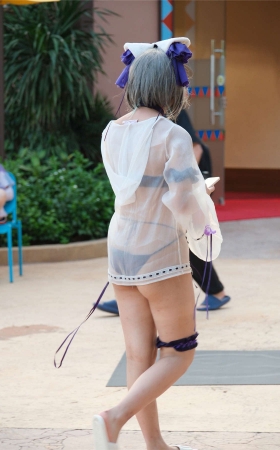 紫色甜美COSER