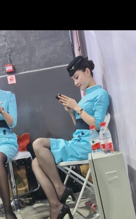 4k航空大会厦门航空颜值气质并存的空姐4分15秒 5P