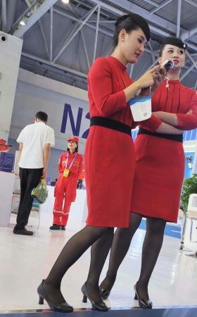 4K非CATA空姐展会川航黑丝高跟空姐 5P