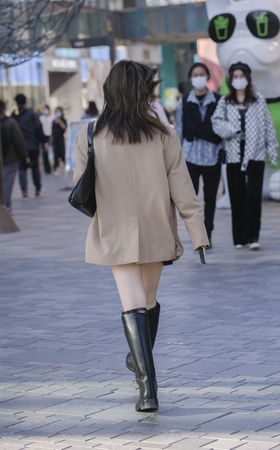 长靴美女
