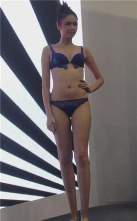 性感内衣美女模特不同款式内衣亮相。