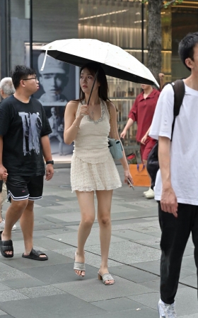 撑伞的连衣裙女孩儿 [19P]