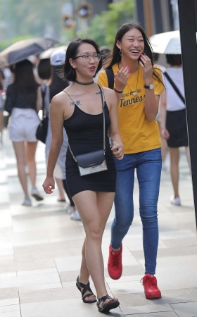 小妹出门喜欢真空 凉快 [14P]